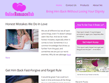 Tablet Screenshot of onlineromancehub.com